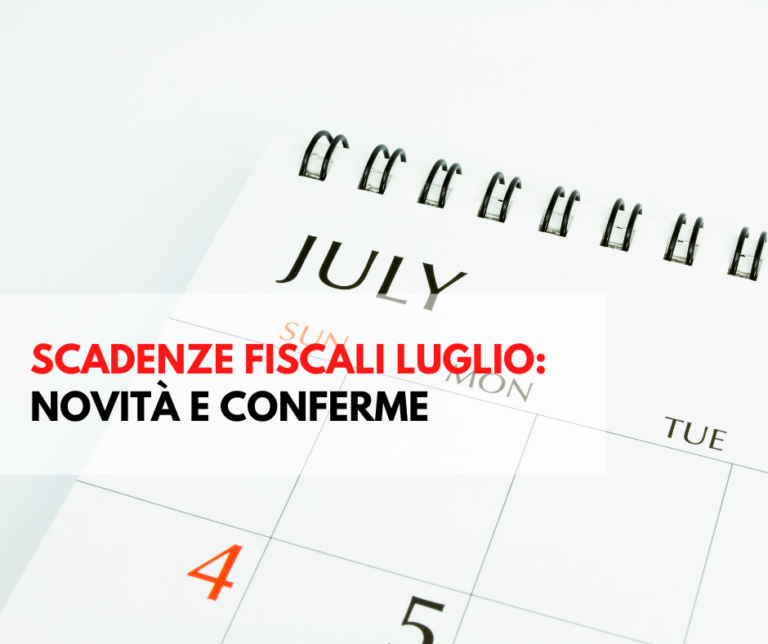 scadenze fiscali di luglio