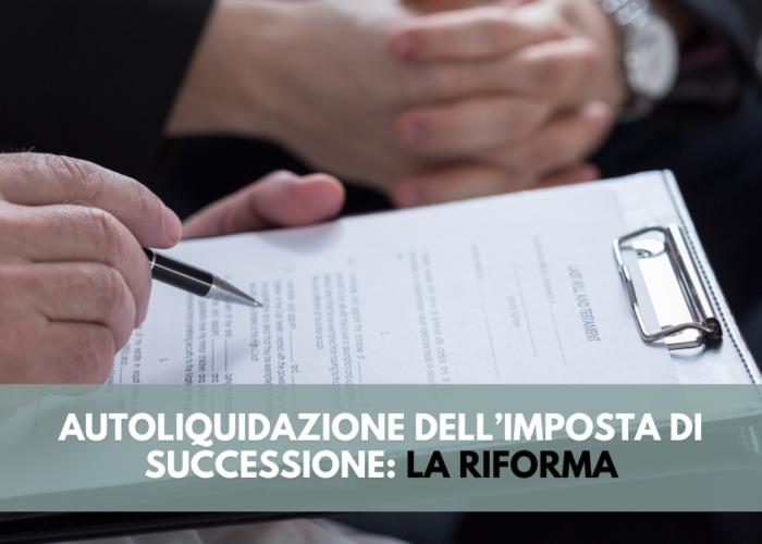 Autoliquidazione dell’imposta di successione