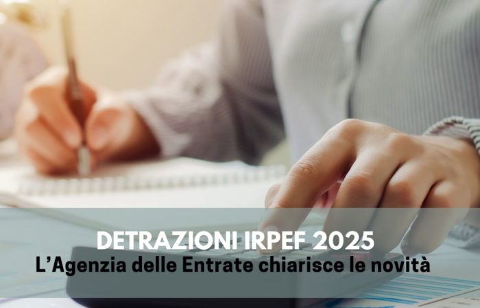 Detrazioni Irpef 2025