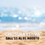 chiusura estiva