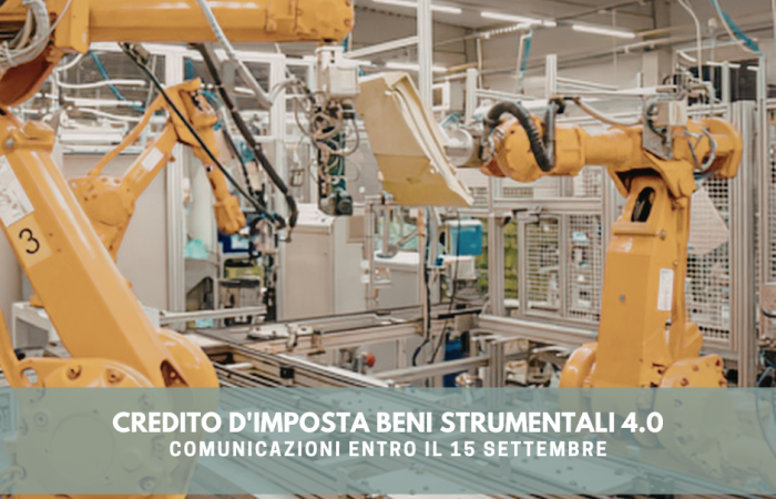 credito d'imposta beni strumentali 4.0
